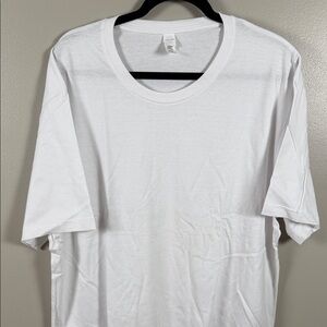 Noize Basics White Crewneck Tee - XXL Tag View